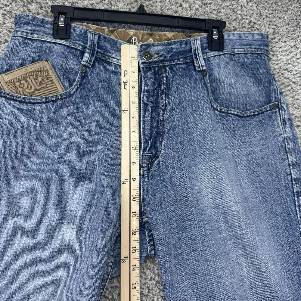 Vintage 90s Pepe Denim Shorts Men's 34 Light Wash Baggy Embroidered Y2K Hip Hop‎
